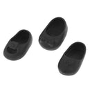 3 Pairs/Set Shoes Sandal Slippers For 25cm Mellchan Doll Outfit Accs Black