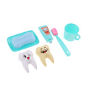 6Pcs Household Toiletries Toothbrush Teeth Soap For 25cm Mellchan Doll Green