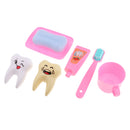 6Pcs Household Toiletries Toothbrush Teeth Soap For 25cm Mellchan Doll Pink