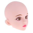 OOAK Girl Jointed Head Carving Sculpt with Brown Eyes for 1/4 BJD Doll, MSD Accessory