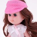 30cm Baby Girl Doll Soft Vinyl Realistic Doll Model with Colorful Clothes Suit Gift