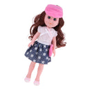 30cm Baby Girl Doll Soft Vinyl Realistic Doll Model with Colorful Clothes Suit Gift