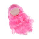 1/6 Bjd Ball-Jointed Dolls Head Sculpt and Pink Curly Wig Hair Doll Custom Parts DIY