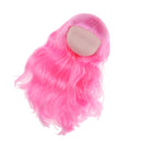 1/6 Bjd Ball-Jointed Dolls Head Sculpt and Pink Curly Wig Hair Doll Custom Parts DIY