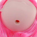1/6 Bjd Ball-Jointed Dolls Head Sculpt and Pink Curly Wig Hair Doll Custom Parts DIY