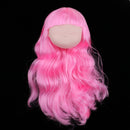1/6 Bjd Ball-Jointed Dolls Head Sculpt and Pink Curly Wig Hair Doll Custom Parts DIY