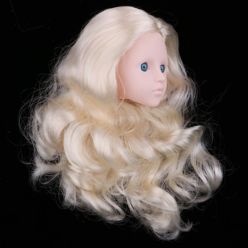 1/4 Female Bjd Doll Head Sculpt W. Blue Eyes Ball-Jointed Doll Body Parts