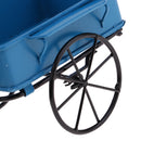 Vintage 1:12 Dollhouse Miniature Garden Alloy Cart Blue Tricycle Room Item
