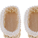 3pcs 1:12 Dollhouse Miniature Food Beer Serving Bamboo Storage Baskets Kitchen Accessories