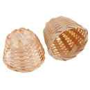 2pcs 1/12 Dollhouse Miniature Classic Bamboo Basket Model Kids DIY Pretend Play Toy