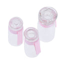 3Pcs 1:12 Dollhouse Miniature Glass Candy Bottles Storage Jar Food Accessory