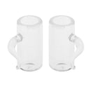 2Pcs 1/12 Miniature Plastic Beer Mugs Cup Dollhouse Tableware Decoration