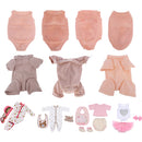 20-22inch Reborn Boy Baby Belly Plate Unpainted Silicone Belly Simulation Baby Doll Accessories Collections