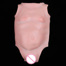 Painted 20-22inch Reborn Girl Belly Plate Added to Cloth Body for Realistic Baby Doll Custom Accessory