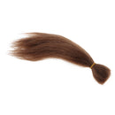 23cm DIY Wig Straight Hair For Newborn Baby Doll Accs DIY Making Dark Brown
