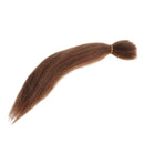 23cm DIY Wig Straight Hair For Newborn Baby Doll Accs DIY Making Dark Brown