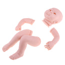 20inch Unpainted Reborn Kits Awake Baby Doll with Soft Silicone Head 3/4 Arms Full Legs Kids Gift Adult Collections