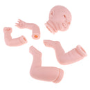 20inch Unpainted Reborn Kits Awake Baby Doll with Soft Silicone Head 3/4 Arms Full Legs Kids Gift Adult Collections