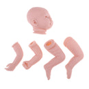 20inch Unpainted Reborn Kits Awake Baby Doll with Soft Silicone Head 3/4 Arms Full Legs Kids Gift Adult Collections