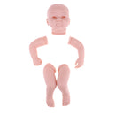 20inch Unpainted Reborn Kits Awake Baby Doll with Soft Silicone Head 3/4 Arms Full Legs Kids Gift Adult Collections