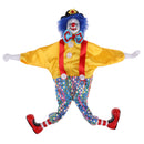 38cm Funny Yellow Clothes Clown Man Doll Halloween Decor Ornaments Gifts