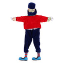 41cm Funny Clown Man Doll Wearing Red Clothes W. Bow Halloween Ornament Gift