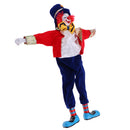 41cm Funny Clown Man Doll Wearing Red Clothes W. Bow Halloween Ornament Gift