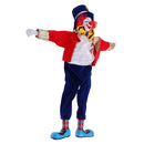 41cm Funny Clown Man Doll Wearing Red Clothes W. Bow Halloween Ornament Gift