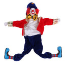 41cm Funny Clown Man Doll Wearing Red Clothes W. Bow Halloween Ornament Gift