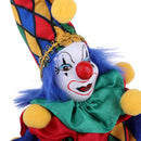 41cm Funny Clown Man Doll Wearing Blue Clothes Halloween Ornament Gift