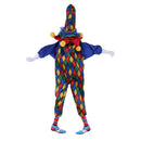41cm Funny Clown Man Doll Wearing Blue Clothes Halloween Ornament Gift