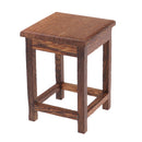 Dollhouse Solid Wenge Miniature Furniture Wooden Tea Table W. Armchair Set
