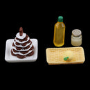Kitchen Morning Food Resin Pinecone Cake Model Dollhouse Miniature 1/12