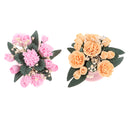 2pcs 1:12 Dollhouse Miniature Kids DIY Accs Potted Carnation Clay Greenery Plant Handcraft