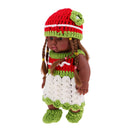 Cute Simulation Vinyl Baby Doll African Girl Newborn Doll Wearing Knitted Clothing