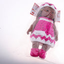 30cm Realistic Baby Doll Vinyl Newborn Girl Doll Wearing Sleeveless Dress