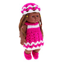 30cm Realistic Baby Doll Vinyl Newborn Girl Doll Wearing Sleeveless Dress
