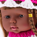 30cm Realistic Baby Doll Vinyl Newborn Girl Doll Wearing Sleeveless Dress