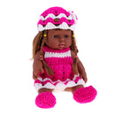 30cm Realistic Baby Doll Vinyl Newborn Girl Doll Wearing Sleeveless Dress