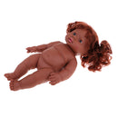 30cm Vinyl Lifelike Baby Doll African-American Doll Nude Baby Doll Model