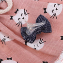 Fashion Skirt with Kitty Pattern & Headwear Accessory for 1/6 Blythe Dolls Pink