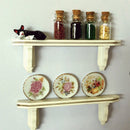 Miniature Kitchen Wall Cabinet Shelf and Storage Jar for 1/12 Dollhouse Decoration Accs