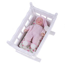 1/12 Dollhouse Miniature Baby Room Furniture Kit Cradle Baby-Sister Figures