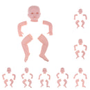 22inch Unpainted Reborn Kits Awake Baby Doll with Soft Silicone Head 3/4 Arms Full Legs Kids Gift Adult Collections