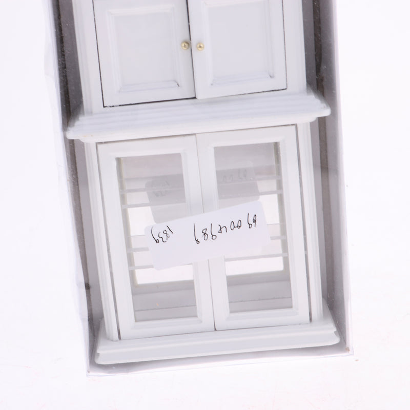 1/12 Dollhouse Miniature Furniture Wooden Display Cabinet Bookcase Decor