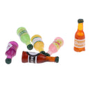 Dollhouse Miniature 6 Pieces Lifelike Soft Drink Bottles Set Model for 1:12 scale