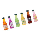 Dollhouse Miniature 6 Pieces Lifelike Soft Drink Bottles Set Model for 1:12 scale