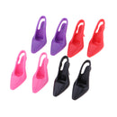 4 Pair 1/6 Scale Miniature High Heel Shoes Furniture for Dolls House Room Woman Figures Accessory Decor