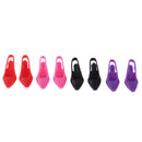 4 Pair 1/6 Scale Miniature High Heel Shoes Furniture for Dolls House Room Woman Figures Accessory Decor