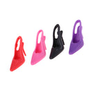 4 Pair 1/6 Scale Miniature High Heel Shoes Furniture for Dolls House Room Woman Figures Accessory Decor